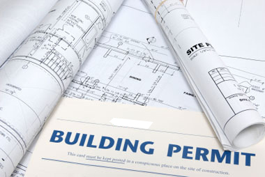Building permit for new home construction